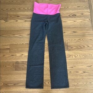 Gilly Hicks Pink and Gray Leggings High-Rise Performance Bottoms